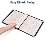 Clear Menu Covers 20ct/Pack 8.5x11 5-Page 10-View