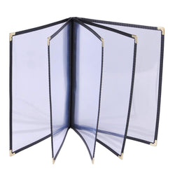Black Clear Menu Covers 8.5x14