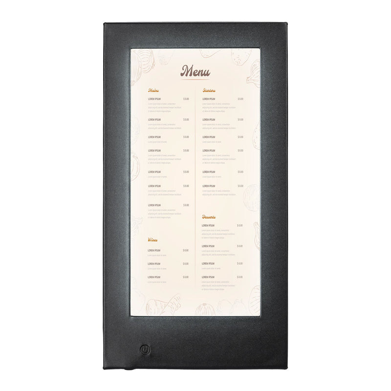 LED Backlit Menus Illuminated with Adaptor