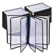 Clear Menu Covers 8.5x14 Black Menu Books