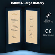 TheDisplayOutlet Custom LED Menu Cover 5x11 2-View, Custom Logo & Color 5ct/pk Image