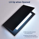 LED Menu Cover Illuminated Menus 5.5x11 2-View with Adaptor