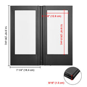 TheDisplayOutlet Custom LED Menu Covers 5in, Custom Logo & Leather Color/Pattern Image