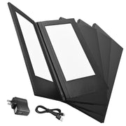 TheDisplayOutlet LED Backlit Menus Illuminated with Adaptor, 5.5x11in Book Style 2-View 4ct/pk Image