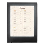 LED Menu Cover Illuminated Menus 8.5x11 with Adaptor