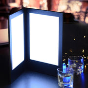 LED Menu Cover Illuminated Menus 8.5x11 with Adaptor