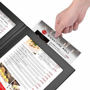 LED Menu Cover Illuminated Menus 8.5x11 2-View with Adaptor