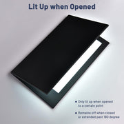 Illuminated Menu Cover 4ct/pk 8.5x14 2-View