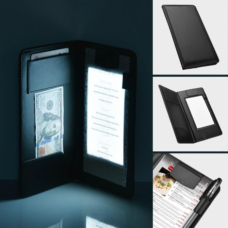 TheDisplayOutlet LED Bill Check Presenter 4ct/Pack 5x9 with Adapter Image