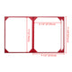 Menu Covers PU Leather 10ct/Pack 8.5x11 4-View Red