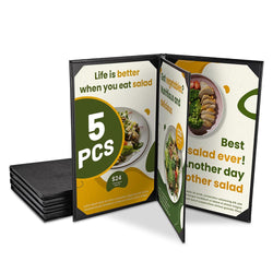 Menu Covers PU Leather 5ct/Pack 8.5x14