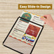 Clear Menu Covers 30ct/Pack 8.5x11 1-Page 2-View