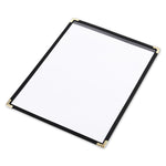 Clear Menu Covers 8.5x11 Black Menu Holder