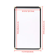 Black Clear Menu Covers 8.5x14
