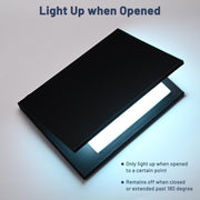 LED Menu Cover Illuminated Menus 8.5x11 with Adaptor