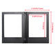 TheDisplayOutlet Custom LED Menu Cover 5.5x7 2-View, Custom Logo & Color 5ct/pk Image