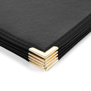 Menu Covers PU Leather 10ct/Pack 8.5x11 8-View Clear Sleeve