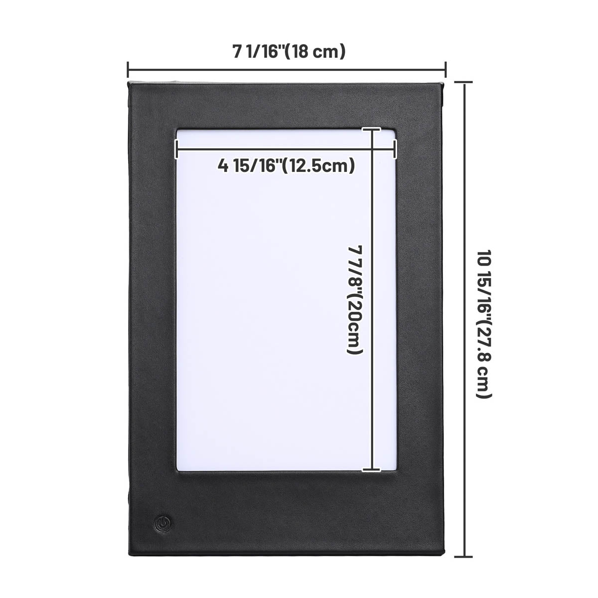 table tent size LED A-Frame Table Tent 5.5x8.5 Illuminated Double-Sided Menu