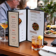 Clear Menu Covers 8.5x14 & Half Menu Holder 30ct/pk