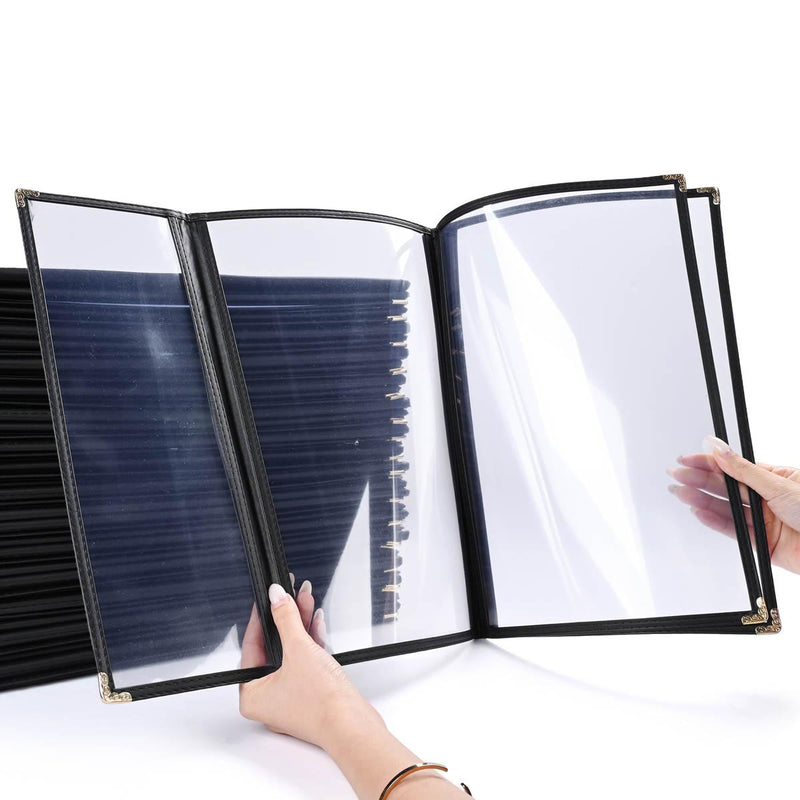 Clear Menu Covers 8.5x14 & Half Menu Holder 30ct/pk