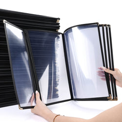 Clear Menu Covers 8.5x14 & Half Menu Holder 30ct/pk