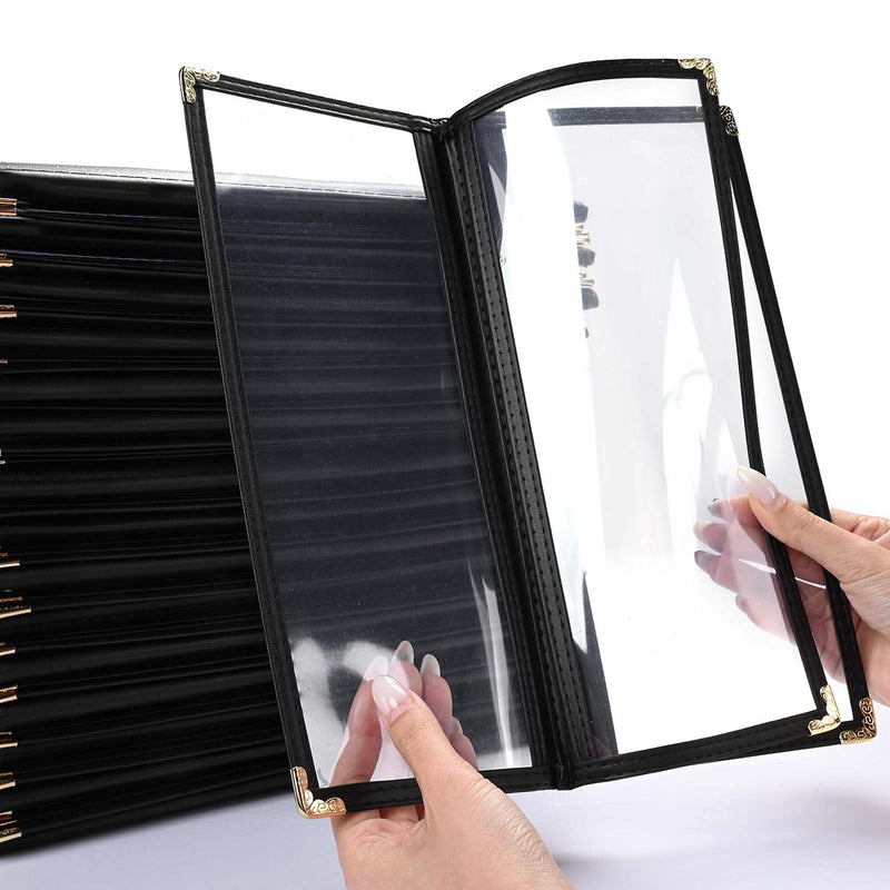 Clear Menu Covers 4.25x11 Drinks Wine Menu Holder 30ct/pk
