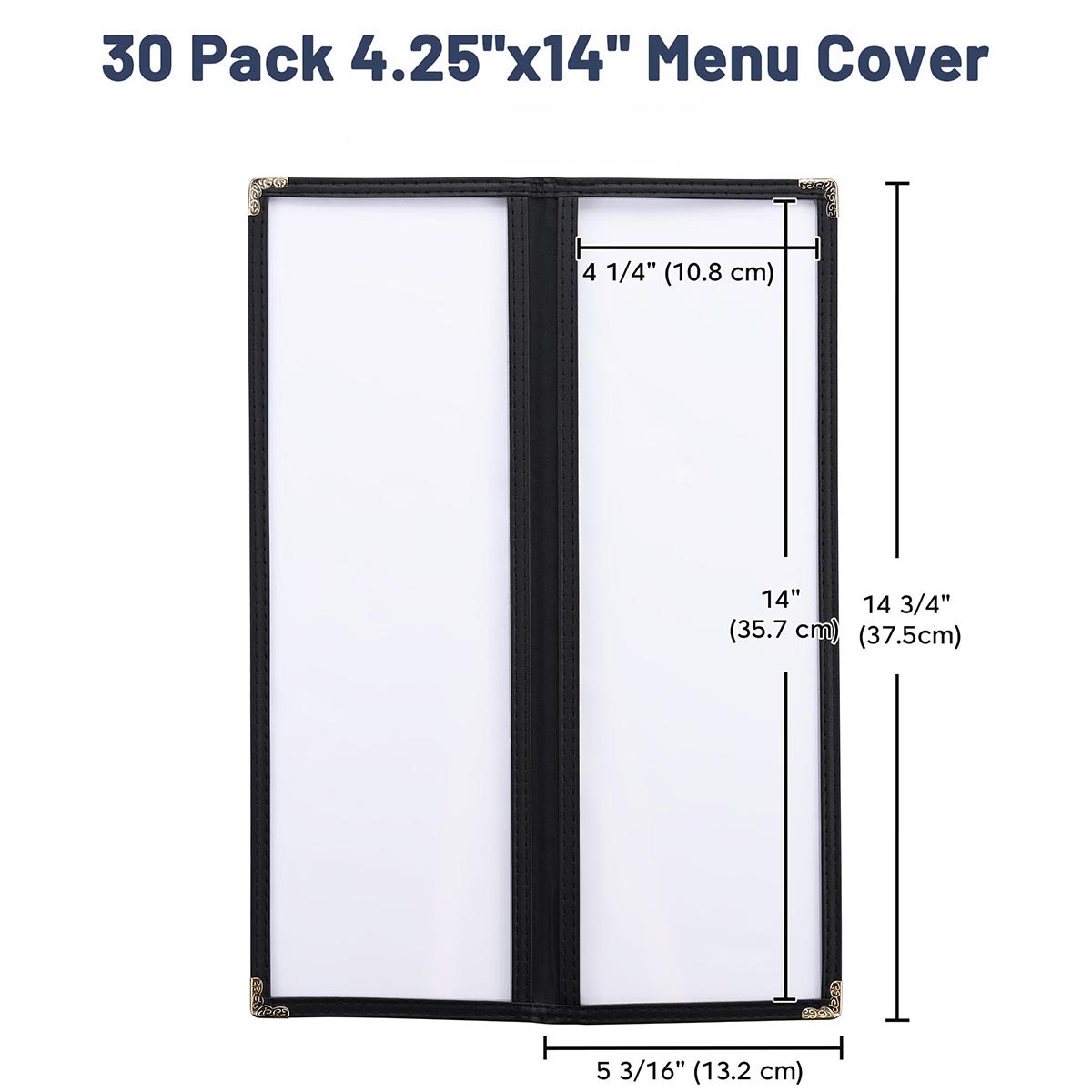 Clear Menu Covers 4.25x14 Drinks Wine Menu Holder 30ct/pk