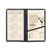 Guest Check Presenter with Credit Card/Receipt/Cash Pocket 30ct/pk