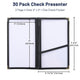 TheDisplayOutlet Guest Check Presenter with Credit Card/Receipt/Cash Pocket 30ct/pk Image