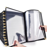 Clear Menu Covers 8.5x14 Black Menu Books