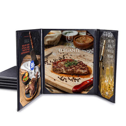 Menu Covers PU Leather 5ct/Pack 8.5x11