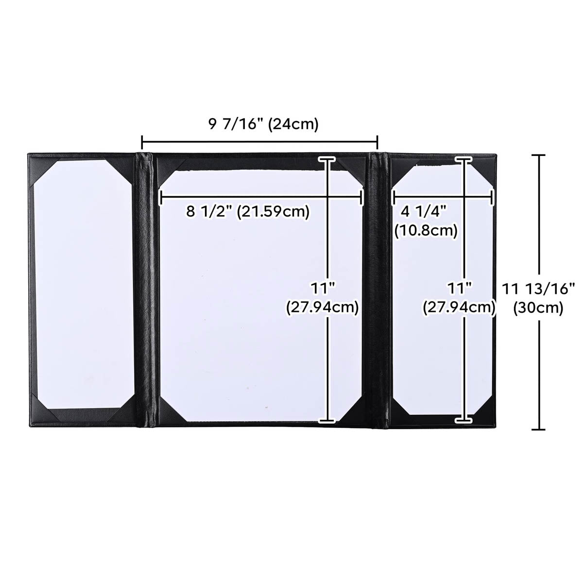 Menu Covers PU Leather 5ct/Pack 8.5x11
