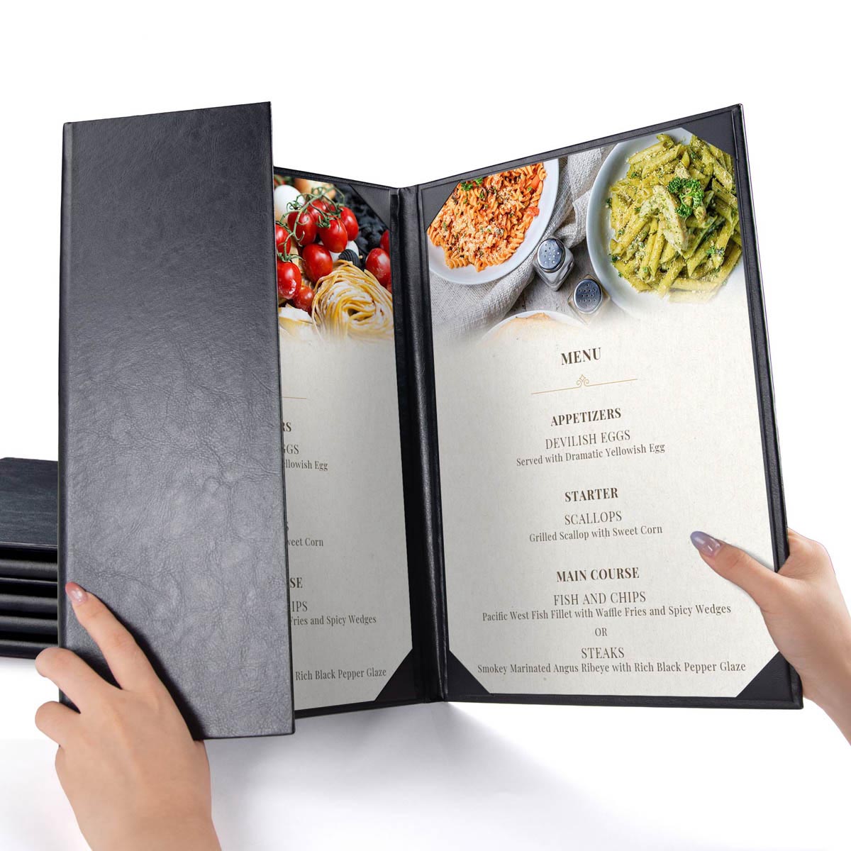 Menu Covers PU Leather 5ct/Pack 8.5x14 Menu Covers PU Leather 5ct/Pack 8.5x14