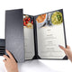 TheDisplayOutlet Menu Covers PU Leather 5ct/Pack 8.5x14, Book & Half 3-View Image