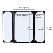 Menu Covers PU Leather 5ct/Pack 8.5x14