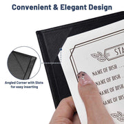 Menu Covers PU Leather 5ct/Pack 8.5x14