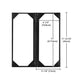 TheDisplayOutlet Custom Menu Covers PU Leather Beverage & Wine List Holder 4.25x11 Image
