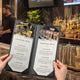 TheDisplayOutlet Custom Menu Covers PU Leather Beverage & Wine List Holder 4.25x11 Image