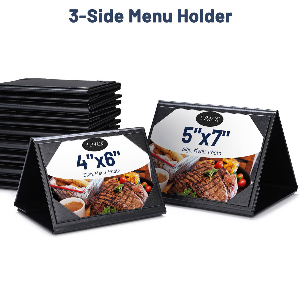 table tent 3 sided Table Tent 3-Panel Cards Holder