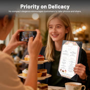 TheDisplayOutlet Menu Covers PU Leather Wine Bar Menu Holder 5x9 5ct/Pack Image