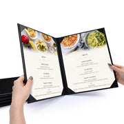 TheDisplayOutlet Menu Covers PU Leather 5ct/Pack 8.5x11, Book Style 2-View Image