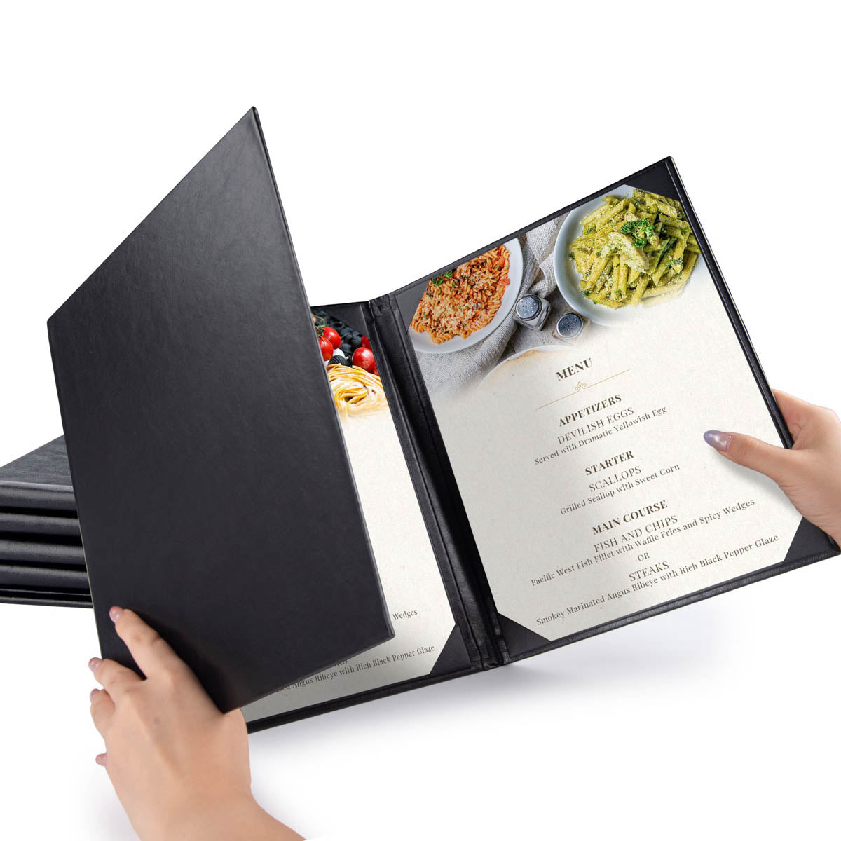 Menu Covers PU Leather 5ct/Pack 8.5x11
