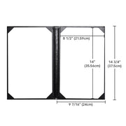 TheDisplayOutlet Menu Covers PU Leather 5ct/Pack 8.5x14 Image