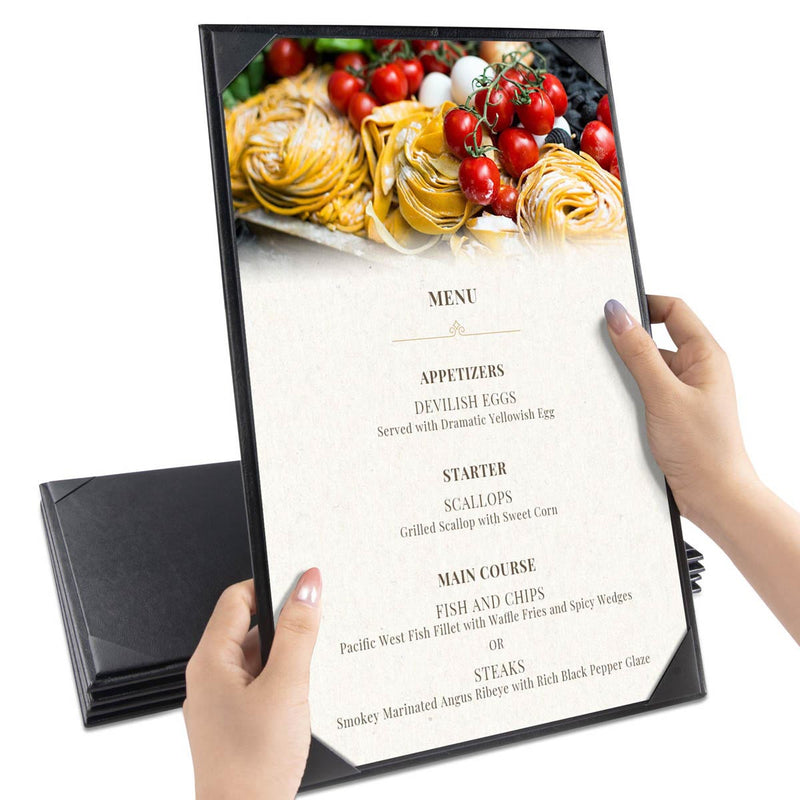 Menu Covers PU Leather 5ct/Pack 8.5x14