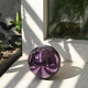 TheDisplayOutlet Mirror Disco Ball with Hanging Ring, 12in Purple Image