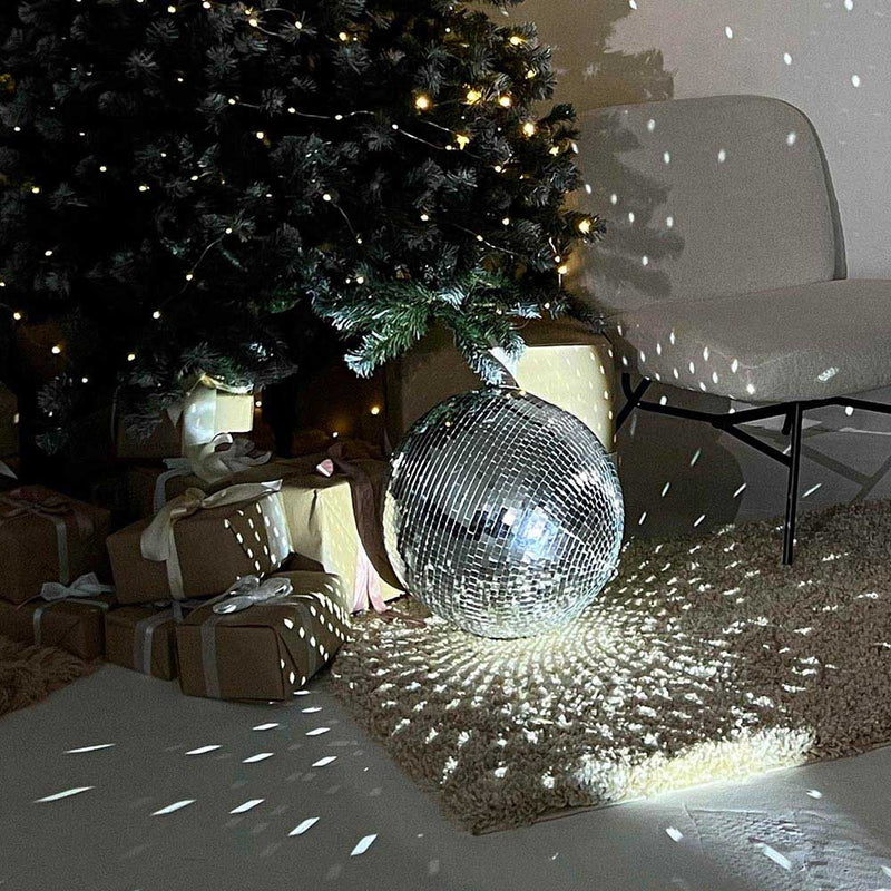 Mirror Disco Ball with Hanging Ring