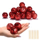 TheDisplayOutlet 1.6in Small Mirror Disco Ball in Bulk 120ct, Red Image