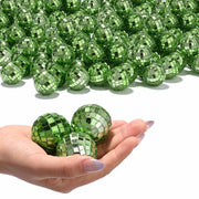 TheDisplayOutlet 1.6in Small Mirror Disco Ball in Bulk 120ct, Green Image