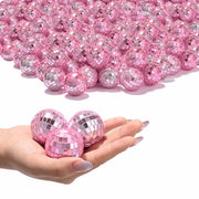TheDisplayOutlet 1.6in Small Mirror Disco Ball in Bulk 120ct, Pink Image