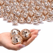 TheDisplayOutlet 1.6in Small Mirror Disco Ball in Bulk 120ct, Rose Gold Image